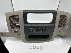 02 03 04 05 Dodge Ram 1500 Dash Center Radio Climate Control A/c Heat Vent Bezel