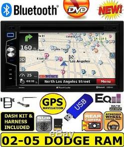 02 03 04 05 Dodge Ram Navigation Cd/dvd Bluetooth Usb Gps Stereo Radio System