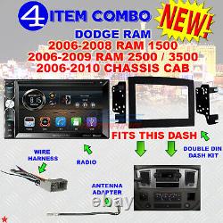 06 07 08 09 10 Dodge Ram Car Stereo Radio Double Din Install Dash Panel Kit L