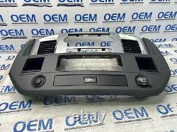 06 07 08 DODGE RAM radio climate control dash bezel trim gray non nav 4X2 OEM