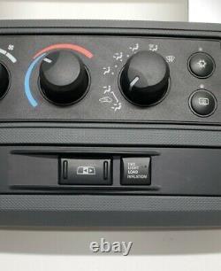 06-09 DODGE RAM Radio Surround Dash Trim Bezel vent switch silver heat control a