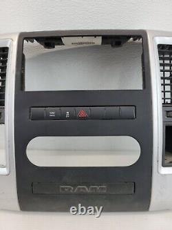 09-12 Dodge Ram 1500 2500 Center Dash Radio Panel Bezel Trim Ac Vents Oem