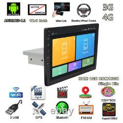 1 Din 10.1 Android 8.1 Car Stereo Radio GPS Wifi 3G 4G BT DAB Mirror Link OBD