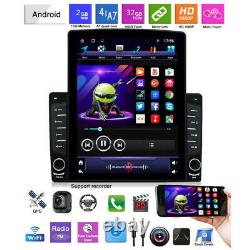 10.1 1DIN Android 8.1 2+32GB Quad Core Car Stereo Radio GPS Nav Player withCamera