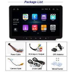 10.1'' 1DIN Android 9.1 Bluetooth GPS Wifi Car Stereo Radio MP5 Player &Camera