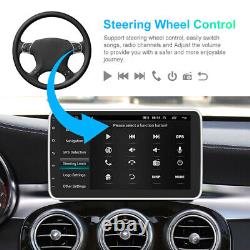 10.1 1DIN Rotating Screen Stereo Radio Carplay Android 11 GPS Navigator WIFI