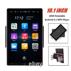 10.1 2DIN Rotatable Android 9.1 Screen Quad Car Stereo Radio GPS Wifi Player