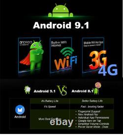 10.1 2Din Android 9.1 4-Core Bluetooth Car GPS Nav Head Unit Stereo Radio Wifi