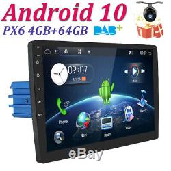 10.1 IPS Android 10.0 2 DIN Car Radio Stereo GPS Head unit OBD DAB AUX 4GB+64GB