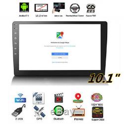 10.1'' Touch Screen Android 7.1 1DIN Car Stereo Radio Player GPS Navigation Wifi