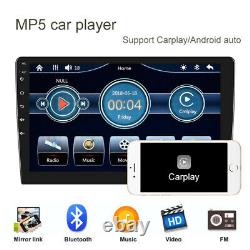 10.1 Touch Screen Double Din Car Stereo Radio Bluetooth CarPlay Video Audio Kit