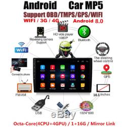 10.1 inch HD Touch Screen Car Bluetooth Stereo Radio GPS Wifi BT DAB Mirror Link