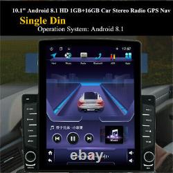 10.1in Android 8.1 Car Radio Stereo MP5 Player GPS Wifi Bluetooth 1Din +Camera