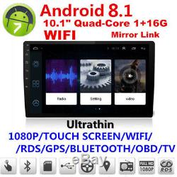 10.1in Car Android Bluetooth Stereo Radio Double 2 DIN Player GPS Wifi Module 1X