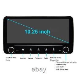 10.25 Single DIN Car Stereo Radio Android 9.1 GPS Navigation MP5 WiFi Quad Core