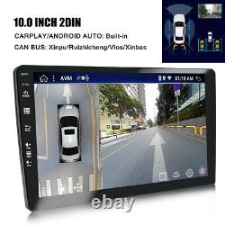 10 2DIN Vertical Screen Android Wifi Car Auto Stereo Audio Radio Player 2+32GB