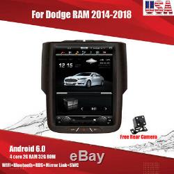 10.4' Android 7.1 Tesla Style Car Gps Radio 2+32gb For Dodge Ram 1500 2013-2018