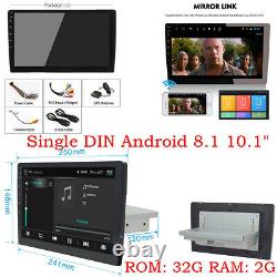 10 ROM 32G Android 8.1 1080P Car Head Unit Stereo GPS FM Radio Single Din WIFI