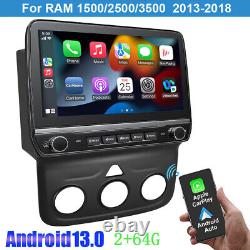 10'' Screen Car Radio Audio Carplay GPS Navigation Fit Dodge Ram 1500 2500 3500