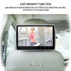 10 TFT Rear-Seat Monitor Headrest Car DVD Player Touch Botton Handsfree HDMI FM