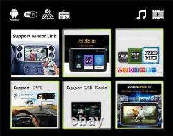 10in 1Din Android 9.1 Car Stereo Radio GPS Navi FM WiFi BT Player+ 4LED Camera