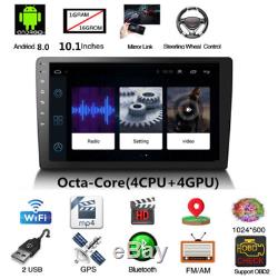 10in Android 8.0 2Din Octa-Core Car Stereo Radio GPS Wifi BT Mirror Link 1G+16G