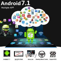 12V 10.1 Android 7.1 Single DIN Car Stereo Radio DVR Player 3G/4G WIFI GPS AVI