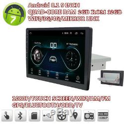 12V 1080P 9 2+32G Car Head Unit Stereo Radio 1DIN Android 8.1 LTE GPS Navi