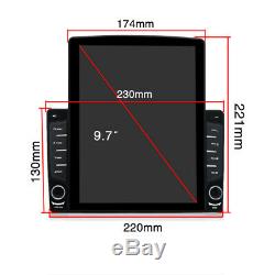12V 1DIN Rotatable 10.1 inch Android 8.1 HD Car Stereo Radio MP5 Player GPS Nav