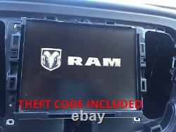 13-18 dodge ram RA3 VP3 8.4 radio display with theft code
