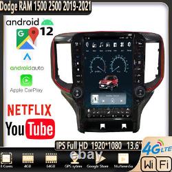13.6 for Dodge RAM 1500 2500 2019-2021 Car GPS Navigation Stereo Radio Carpaly