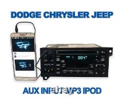 1997 1998 1999 2000 Dodge Chrysler Jeep OEM radio CD Caravan Ram Aux Input Mp3