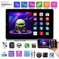 1DIN 10.1 Rotatable Android 9.1 HD Quad-core 2G+32G Car GPS Radio MP5 Player