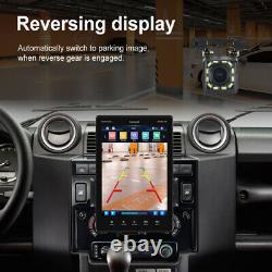 1DIN 9.5 Car Auto Stereo Radio GPS Carplay Bluetooth MP5 Player With12LED Camera