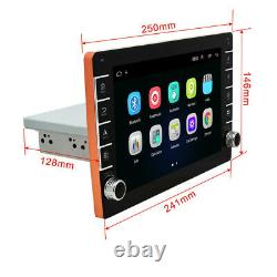 1Din 9'' Android 9.1 Car Stereo Radio GPS MP5 Player Bluetooth Touch Screen New