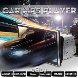2 DIN 10.1'' Android 9.1 Car Rotatable Stereo Radio MP5 Player GPS 4G BT WiFi