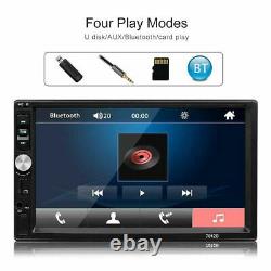 2 DIN 7 HD Car MP5 MP3 Player TV FM Bluetooth Touch Screen Stereo Radio +Camera