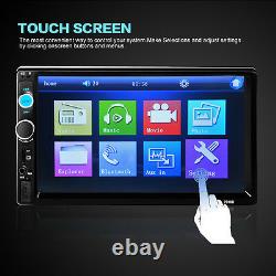 2 Din 7 Touch Screen In Dash Car Stereo Bluetooth FM Radio Video MP5 MP3 Player