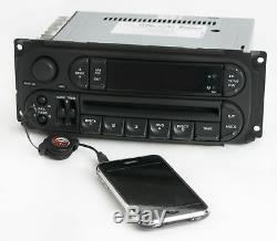 2002-05 Chrysler Dodge RBK Radio AM FM CD Player Upgraded w Aux Input Slider Ver