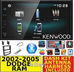 2002-05 Dodge Ram Kenwood Bluetooth Usb Screen Mirror Car Radio Stereo Pkg