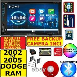 2002-2005 RAM BLUETOOTH CD/DVD USB AUX VIDEO CAR STEREO RADIO With FREE BACKUP CAM