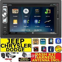 2007 & Up Selected Chrysler Jeep Dodge Ram Cd/dvd Bluetooth Usb Car Stereo Pkg