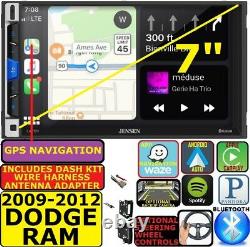2009-12 Dodge Ram Gps Nav Apple Carplay Android Auto Bluetooth Car Stereo Radio