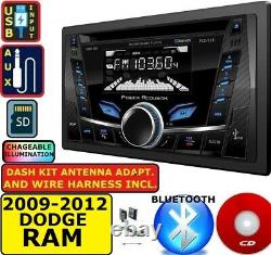 2009-2012 Dodge Ram CD Usb Aux Bluetooth Car Radio Stereo Package
