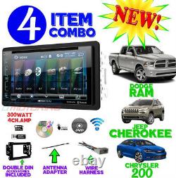 2013 2014 2015 2016 Ram DVD CD Touchscreen Bluetooth Double Din Car Stereo Radio