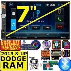 2013 And Up Ram Dual Bluetooth Usb Aux Sd Car Radio Stereo Package