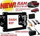 2013 & Up Ram Double Din Car Stereo Installation Dash Kit +harness +antenna
