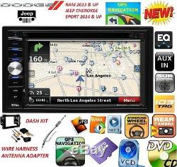 2013 & Up Ram Jeep Dvd/cd Gps Navigation System Bluetooth Car Stereo Radio