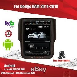 32 gb Tesla Vertical Screen Gps Radio Dash For Dodge Ram1500 2500 3500 2013-2019