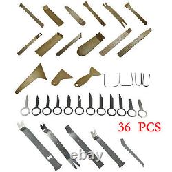 36PCS Car Audio Door Panel Install Moulding Trim Dash Stereo Remove Pry Tool New